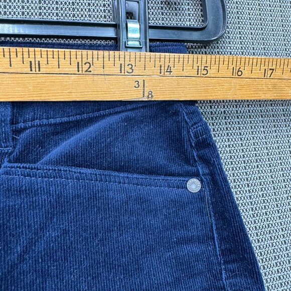 Talbots Womens Flattering 5-Pocket Straight Corduroy Pants Size 2P Navy Blue - Picture 5 of 11